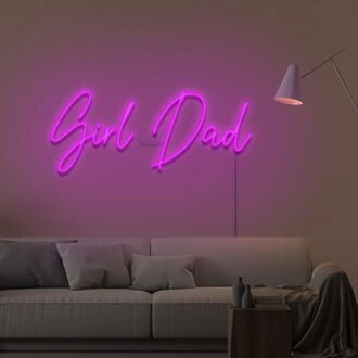 Girl Dad Neon Sign for Proud Fathers