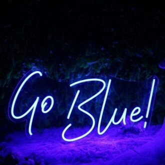 Go Blue Custom Neon Sign