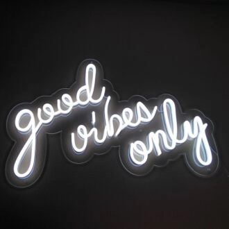 Good Vibes Only Neon Sign adds positivity to any room