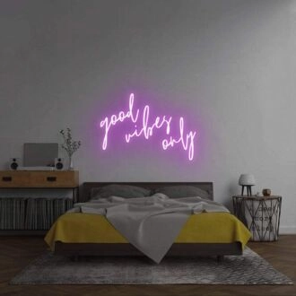 Good Vibes Only' Neon Sign