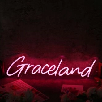 Graceland Red Neon Sign for Music Lovers
