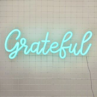 Grateful Neon Sign adds a thankful touch to home decor