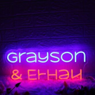 Grayson And Elijah Custom Neon Sign
