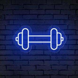 Gym Barbell Neon Sign
