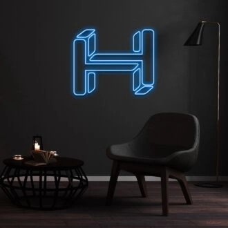 H Custom Neon Sign V2 for Personalized Decor