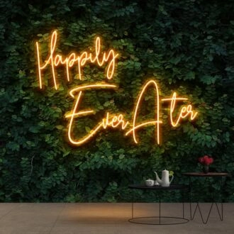 Happily Ever After Neon Sign for Wedding Decor