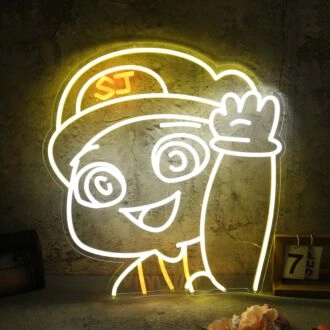 Happy Anime Boy Custom Neon Sign