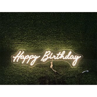 Brighten Every Celebration: From Home Gatherings to Bars, Happy Birthday Party Decor Home Sign LED Neon Sign Enhances Every Occasion.