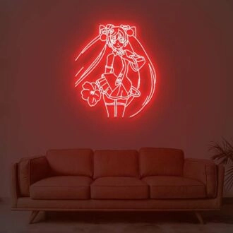 Hatsune Miku 2 Neon Sign for Anime Fans