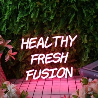 Healthy Fresh Fusion Red Custom Neon Sign