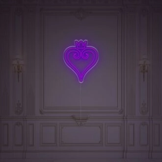 Heart With Crown LED Neon Sign