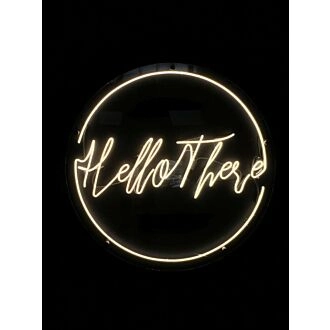 Hello There Neon Sign Warm White Art Neon Light