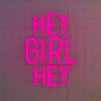 Hey Girl Hey Neon Sign brings friendly vibes to girls' rooms