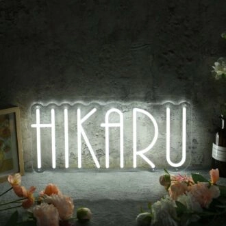 Hikaru White Custom Neon Sign