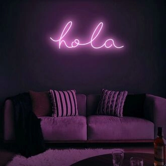 Hola Neon Sign for Welcoming and Fun Decor
