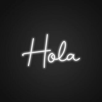 Hola Neon Sign for Welcoming Spaces