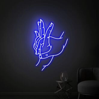 Add a Divine Touch to Your Wedding, Bar, and Home Decor with the Hold Hand Neon Sign Hands Of God Ized Neon Sign Hand Joint Led Sign Neon Sign.