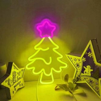 Christmas Tree Holiday Decoration Neon Sign