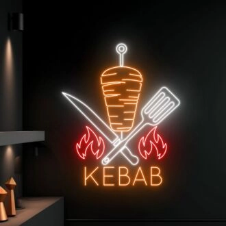 Elevate Your Dining Experience: Hot Grill BBQ LED Neon Sign - Perfect for Kitchens, Restaurants, and Outdoor Party Decor.