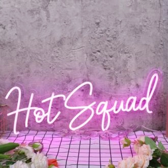 Hot Squad Purple Neon Sign