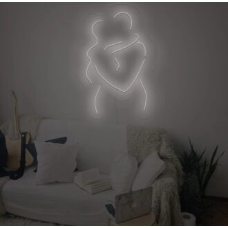 Hug Me Everyday For Couple Neon Sign