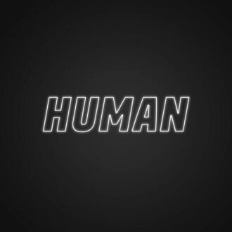 Human Neon Sign for Inspirational and Artistic Decor
