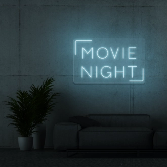 Movie Night Neon Sign