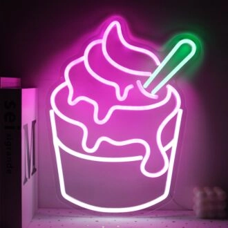 Sweet Cone Ice Cream Neon Sign