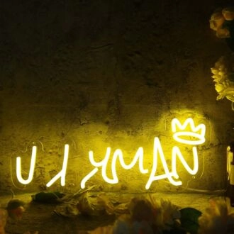 Illy Man Yellow Custom Neon Sign