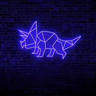 Triceratops Dinosaur LED Neon Sign