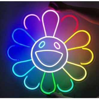 Sunflower Brighten Your Space with Floral Neon