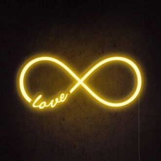 Infinity Love Neon Sign for romantic and everlasting love decor