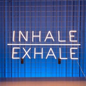 Brighten Your Zen Space, Yoga Studio, or Bedroom with the "Inhale Exhale" LED Neon Sign, Perfect for Relaxing Ambiance and Mindful Decor.