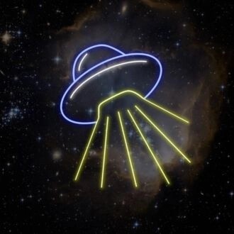 Elevate Your Space Adventure: Spaceship LED Neon Sign for Kids' Rooms, Gaming Setups, and Sci-Fi Themed Parties