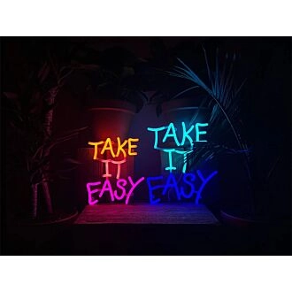 Brighten Up Your Space: Home, Office, or Store with the Mini Take It Easy LED Neon Sign