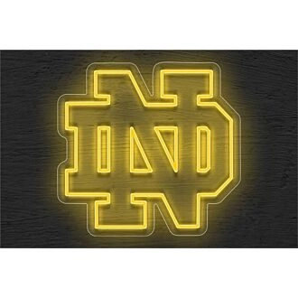 Brighten Your Game Day Celebrations and Man Cave with the University Of Notre Dame LED Neon Sign.