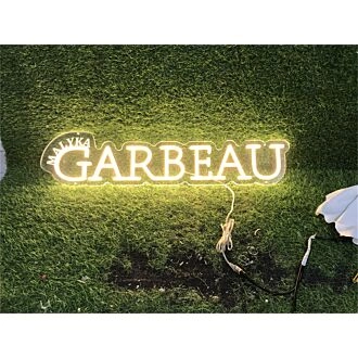 Brighten Your Business, Bar, or Wedding with Garbeau Custom Business LED Neon Sign.