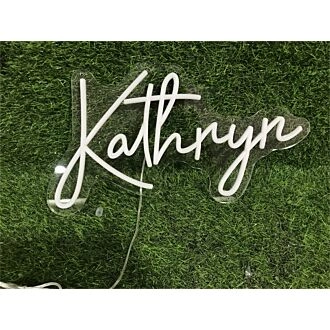 Brighten Your Space: Kathryn Custom Name LED Neon Sign for Weddings, Bars, and Home Decor