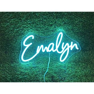 Brighten Up Your Space: Personalize Custom Emalyn LED Neon Sign for Home Decor, Office Vibes, and Special Events like Weddings and Parties.