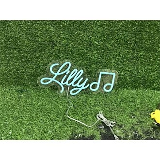 Elevate Your Space: Personalize Custom Lilly With Note LED Neon Sign for Home Decor, Weddings, and Bars