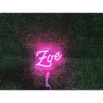 Brighten Up Your Life: Personalize Custom Zoe LED Neon Sign for Weddings, Bars, and Home Decor Ambience