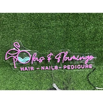 Brighten Your Salon, Spa, or Home with the Glamorous Salon Hari Nails Pedicure Custom LED Neon Sign