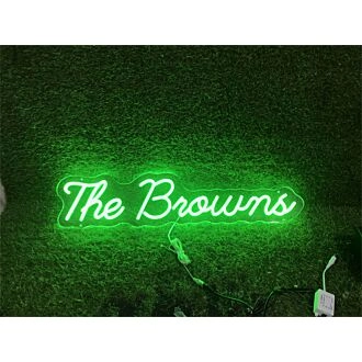 Enhance your space from office to wedding with The Brouns Custom LED Neon Sign.