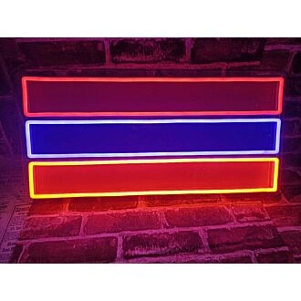 Armenian flag neon sign