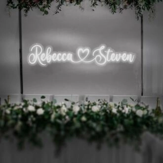 Customized Name Romantic Backsplash Neon Sign