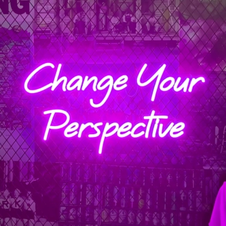 Neon sign to change your perspective