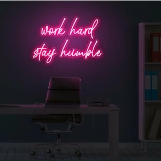 Work Hard Stay Humble Neon Sign