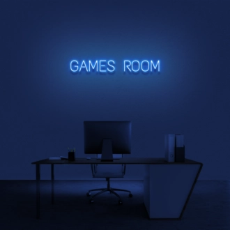 'Games Room' Neon Sign