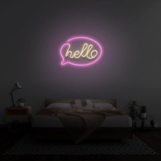 Hello' Neon Sign