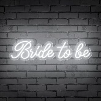 Add a vibrant touch to your wedding celebrations and bridal showers with the Bride To Be Words Neon Sign.